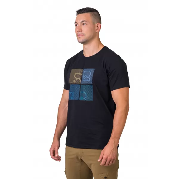  Pánske tričko HANNAH RAMONE ANTHRACITE/BLUE 