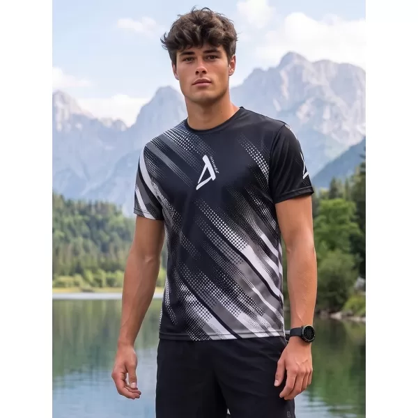  Pánske funkčné tričko premium ALTISPORT VOJ/ALM028TR01 ČIERNOBIELA 