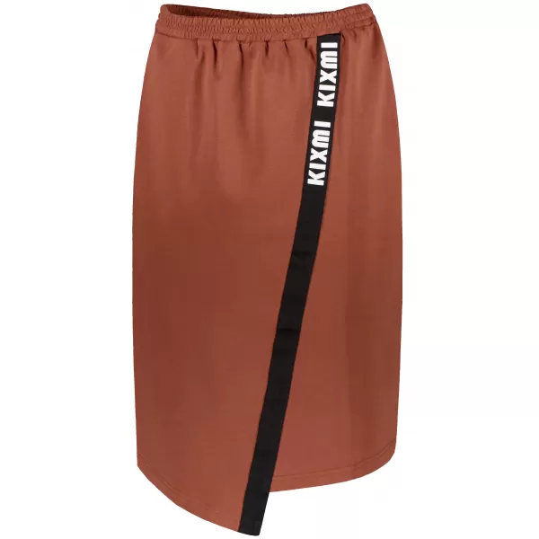  Dámska sukňa KIXMI SIBILA hnedá 