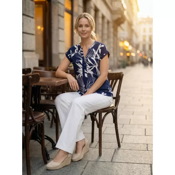  Dámska blúzka ALTISPORT CAITY TMAVO MODRÁ 