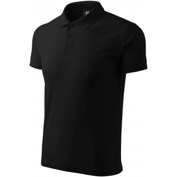  Pánske tričko s golierom ALTISPORT NoPrint NP/ALM302 čierna 