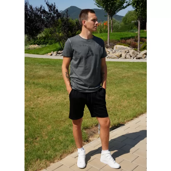  Pánske tričko ALTISPORT CADMAN TMAVO šedá 