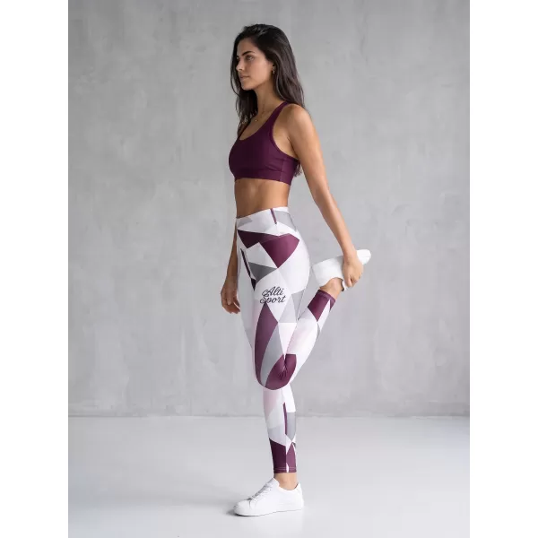  Dámske dlhé legíny premium ALTISPORT VOJ/ALW007LEG01 biela 