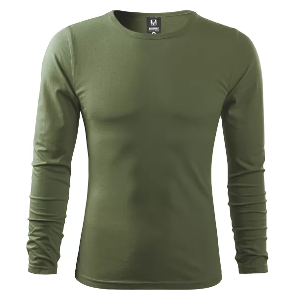  Pánske tričko s dlhým rukávom ALTISPORT NoPrint NP/ALM911 KHAKI 