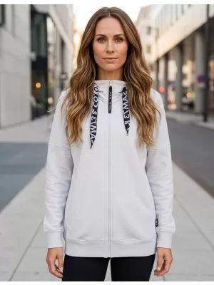 Dámska predĺžená mikina SAM 73 LISA WM 787 OFF WHITE