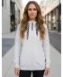 Dámska predĺžená mikina SAM 73 LISA WM 787 OFF WHITE
