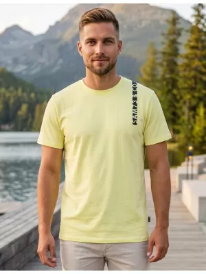 Pánske tričko SAM 73 FABIO MT 842 SVETLO žltá