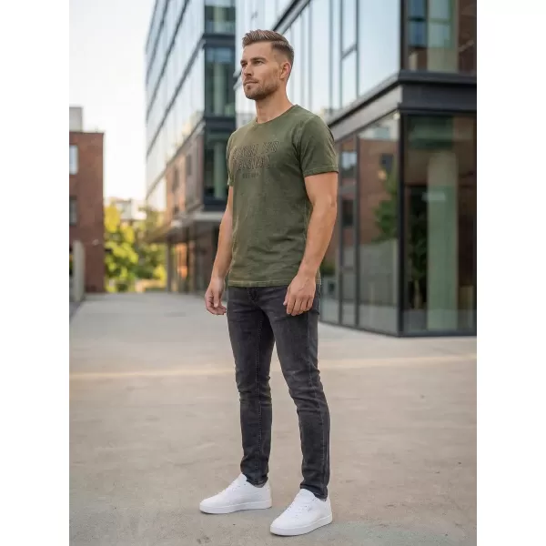  Pánske tričko KIXMI SALEM KHAKI 