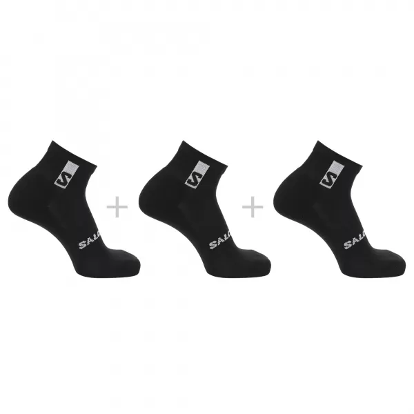  Ponožky SALOMON EVERYDAY ANKLE 3-PACK LC2086600 ČIERNA/ČIERNA/ČIERNA 