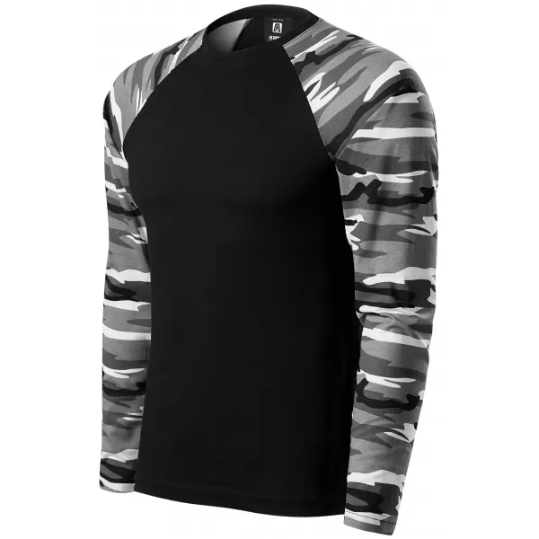  Pánske tričko s dlhým rukávom ALTISPORT NoPrint NP/ALM661 CAMOUFLAGE GRAY 