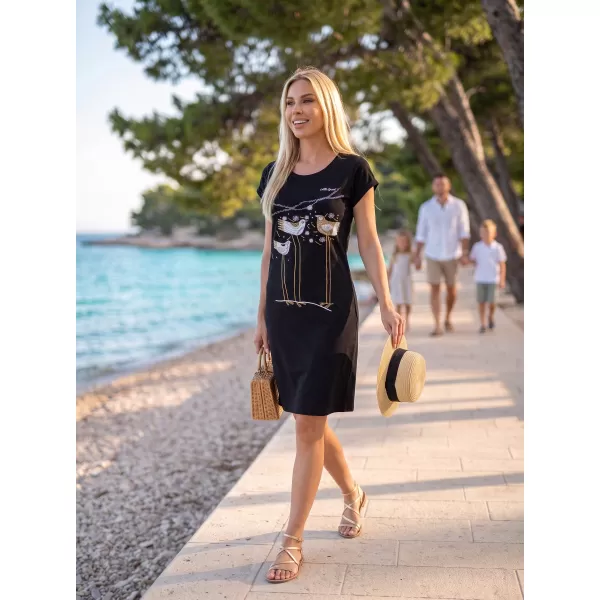  Dámske šaty ALTISPORT ALW043178 ČIERNOZLATÁ 