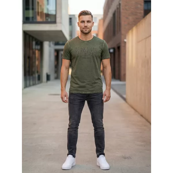  Pánske tričko KIXMI SALEM KHAKI 
