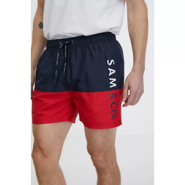  Pánske plavecké šortky SAM 73 EDUARDO MS 818 červená 