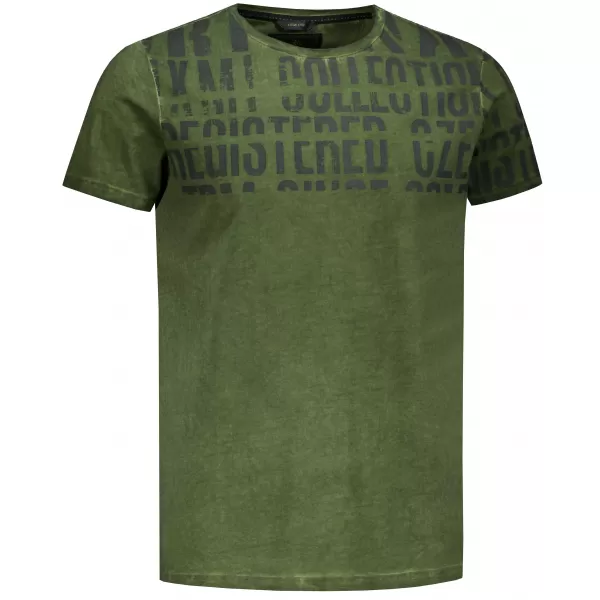  Pánske tričko KIXMI SENON MILITARY 