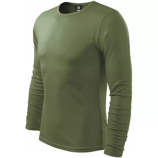  Pánske tričko s dlhým rukávom ALTISPORT NoPrint NP/ALM911 KHAKI 