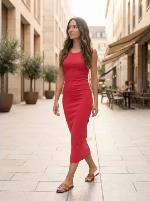 Dámske šaty SAM 73 RITA WZ 868 SVETLO MALINOVÁ