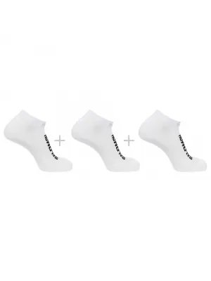 Ponožky SALOMON EVERYDAY LOW 3-PACK LC2086900 BIELA/BIELA/BIELA