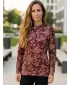 Dámska funkčná mikina premium ALTISPORT VOJ/ALW025MI01 VÍNOVÁ