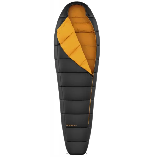  Spací vak HANNAH SHERPA 300 JET BLACK/INCA GOLD 