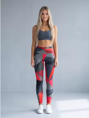 Dámske dlhé legíny premium ALTISPORT VOJ/ALW007LEG01 červená