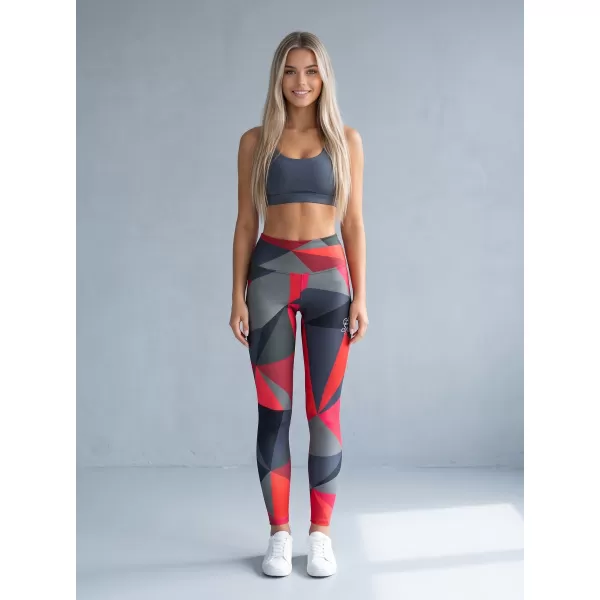  Dámske dlhé legíny premium ALTISPORT VOJ/ALW007LEG01 červená 
