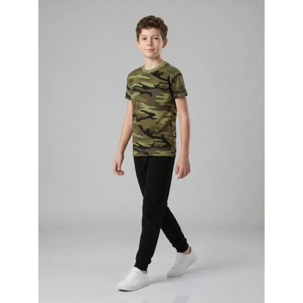  Detské tričko ALTISPORT NoPrint NP/ALK941 CAMOUFLAGE GREEN 