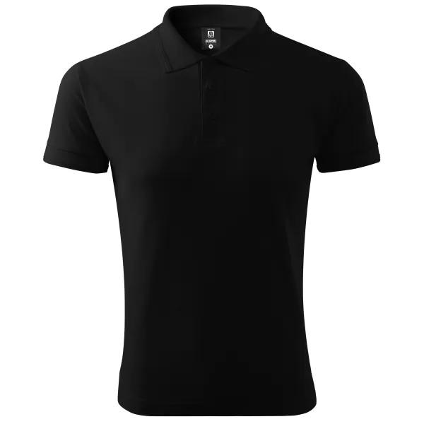  Pánske tričko s golierom ALTISPORT NoPrint NP/ALM302 čierna 