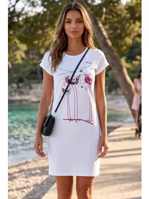 Dámske šaty ALTISPORT ALW043178 biela