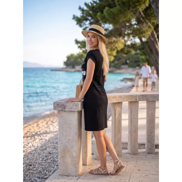  Dámske šaty ALTISPORT ALW043178 ČIERNOZLATÁ 