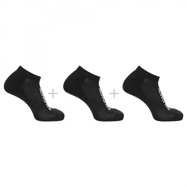  Ponožky SALOMON EVERYDAY LOW 3-PACK LC2087000 ČIERNA/ČIERNA/ČIERNA 