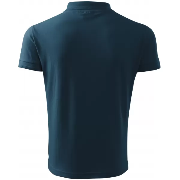  Pánske tričko s golierom ALTISPORT NoPrint NP/ALM302 NÁMORNÁ modrá 