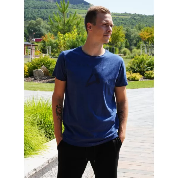  Pánske tričko ALTISPORT CADMAN TMAVO modrá 