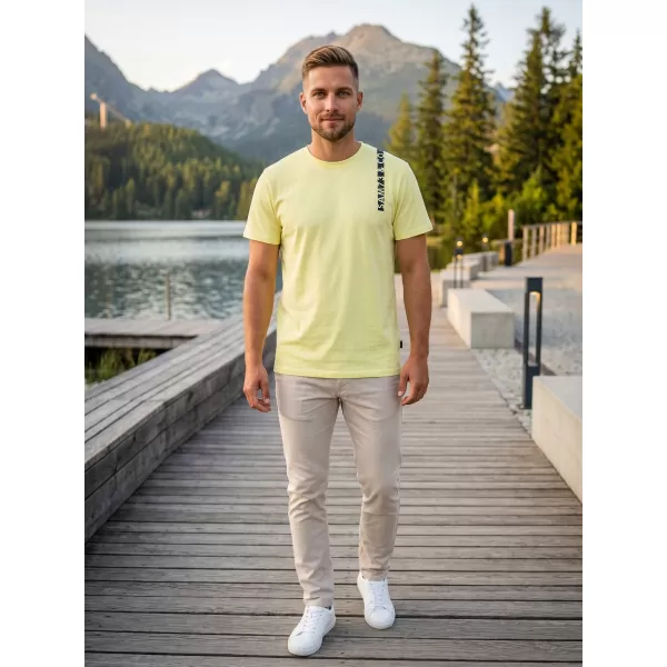  Pánske tričko SAM 73 FABIO MT 842 SVETLO žltá 