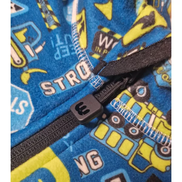  Detská fleecová mikina WAMU BAGR modrá 