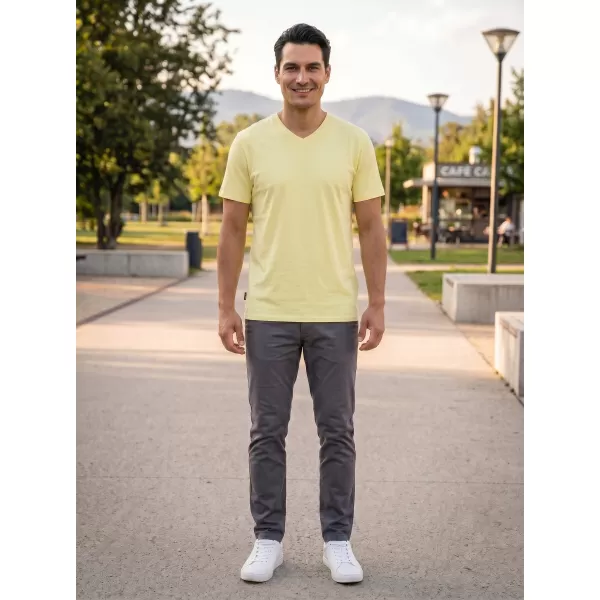  Pánske tričko SAM 73 FIDEL MT 844 SVETLO ŽLTÁ 