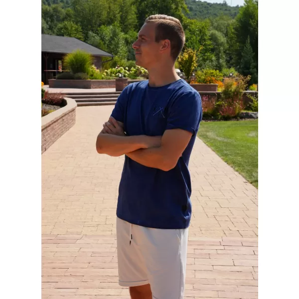  Pánske tričko KIXMI SOREN TMAVO modrá 