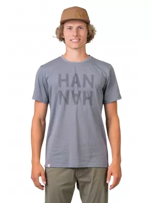 Pánske tričko HANNAH GREM STEEL GRAY MEL/BLACK