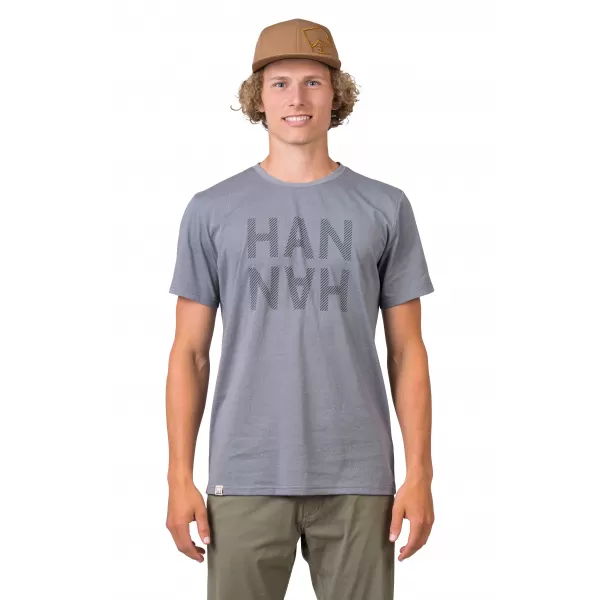  Pánske tričko HANNAH GREM STEEL GRAY MEL/BLACK 