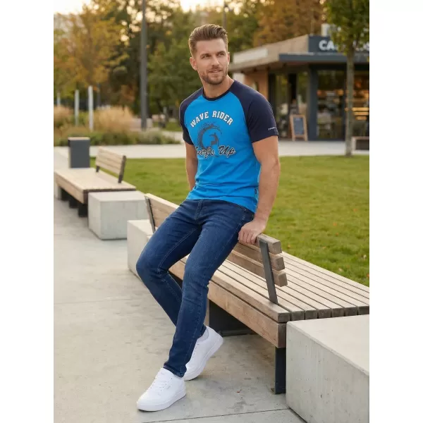  Pánske tričko SAM 73 ESTEBAN MT 841 JASNE modrá 