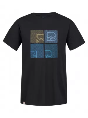 Pánske tričko HANNAH RAMONE ANTHRACITE/BLUE
