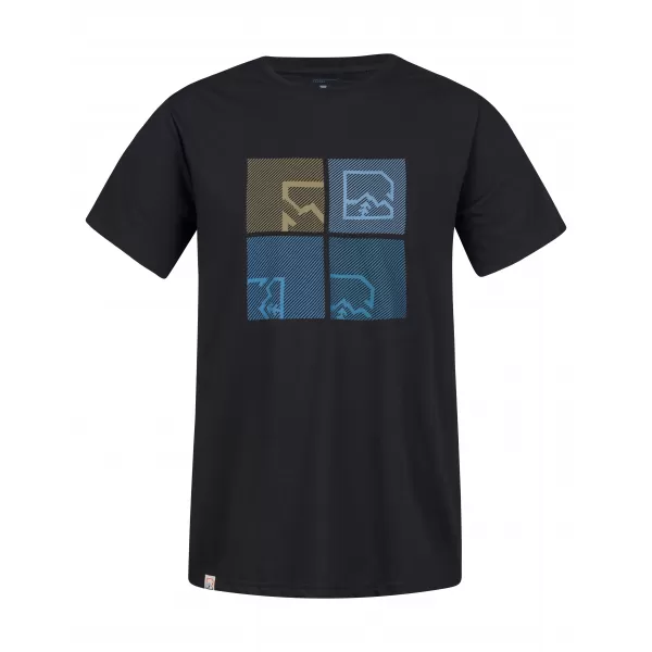  Pánske tričko HANNAH RAMONE ANTHRACITE/BLUE 