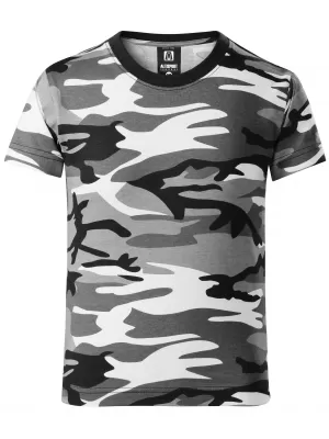 Detské tričko ALTISPORT NoPrint NP/ALK941 CAMOUFLAGE GRAY