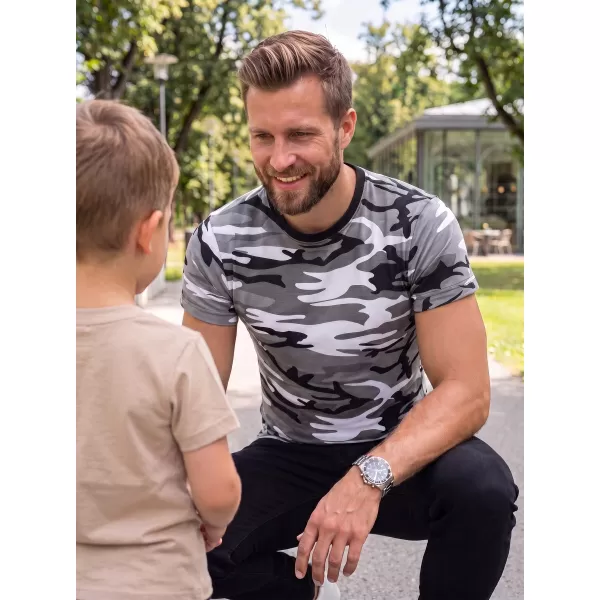  Pánske tričko ALTISPORT NoPrint NP/ALM441 CAMOUFLAGE GRAY 