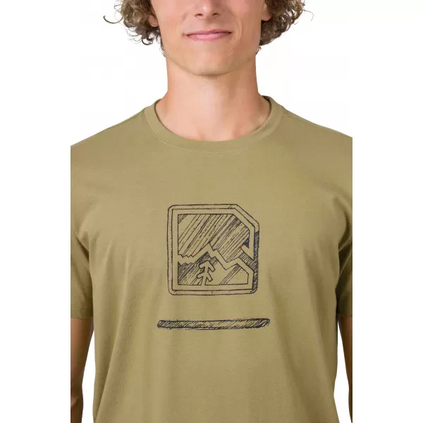  Pánske tričko HANNAH MIKO KHAKI/ANTHRACITE 