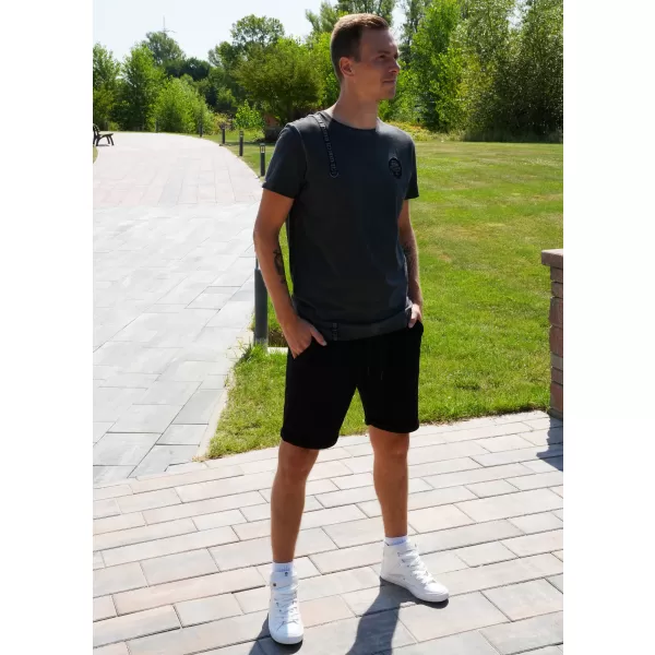  Pánske tričko KIXMI SIMEON TMAVO šedá 