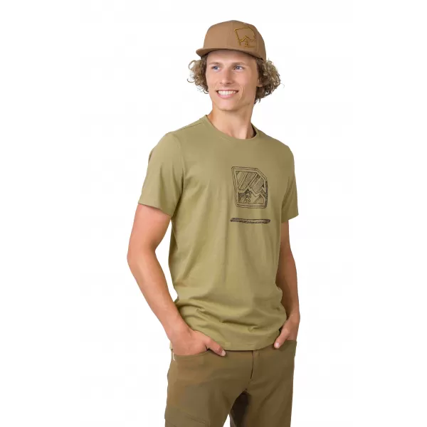  Pánske tričko HANNAH MIKO KHAKI/ANTHRACITE 