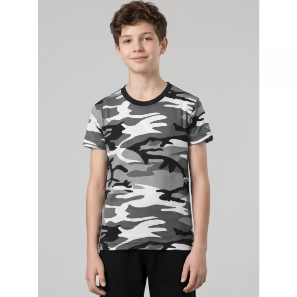  Detské tričko ALTISPORT NoPrint NP/ALK941 CAMOUFLAGE GRAY 