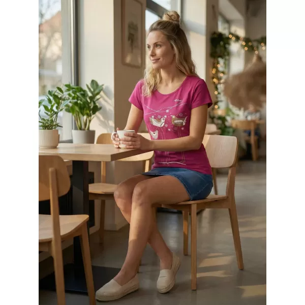  Dámské triko ALTISPORT CARRYOVER ALW043122 FUCHSIA RED 