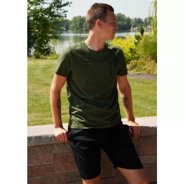  Pánske tričko ALTISPORT CALISTO MILITARY 
