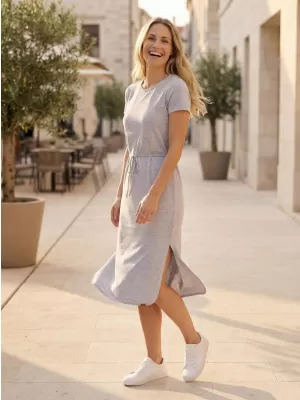 Dámske šaty SAM 73 ESTELA WZ 866 SVETLO šedá